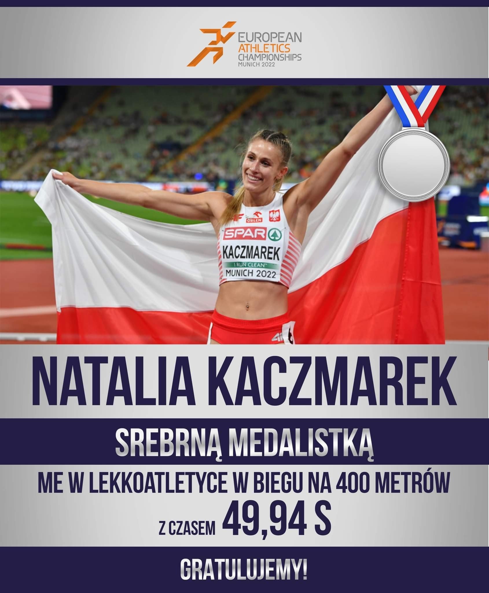 Natalia Kaczmarek na podium w mistrzostwach Europy! 